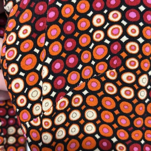 DAVID MEISTER red geometric print midi dress. Size 8 - Picture 10 of 13